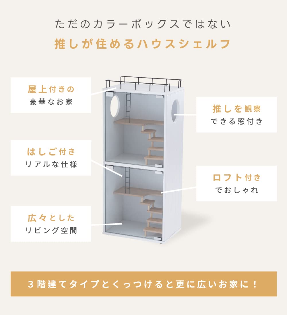 Amazon.co.jp: パレットライフ コレクションケース ハウスタイプ 2階